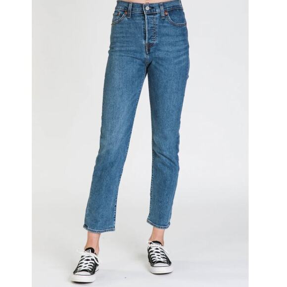 Levi's Wedgie High Rise Straight Leg Jeans - Picture 1 of 9